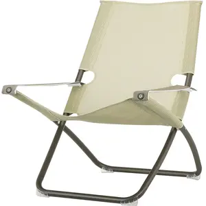 Emu Chaise longue Métal,Tissus marron 22x80x137 cm pas cher