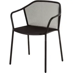 Emu - Fauteuil bridge Darwin - Noir - Acier verni - Designer LucidiPev...