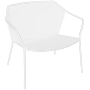 Emu - Fauteuil empilable Darwin - Blanc - Acier verni - Designer Lucid... pas cher