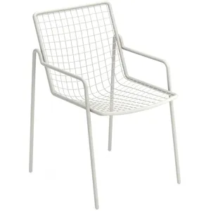 Emu - Fauteuil empilable Rio R50 - Blanc - Acier - Designer Anton Cristell pas cher