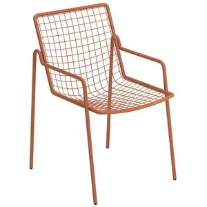 Emu - Fauteuil empilable Rio R50 - Rouge - Acier - Designer Anton Cris... pas cher