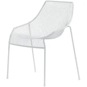 Emu - Chaise empilable Heaven - Blanc - Acier - Designer Jean-Marie Ma... pas cher