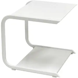 Emu - Table d'appoint Holly - Blanc - Inox pas cher
