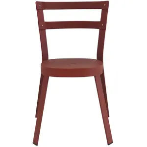 Emu - Chaise empilable Thor - Marron - Acier verni - Designer Marco Me... pas cher