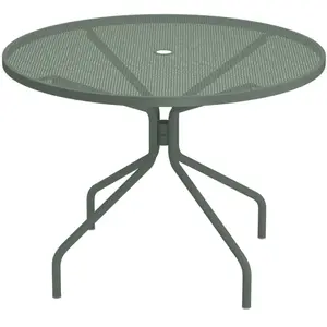Emu - Table ronde Cambi - Vert - Tôle étirée - Designer Aldo Ciabatti pas cher