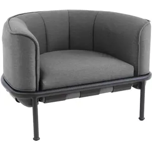 Emu - Fauteuil rembourré Dock - Noir - Tissu batyline de Ferrari - Des... pas cher