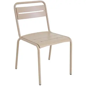 Emu - Chaise empilable Star - Gris - Tôle galvanisée pas cher