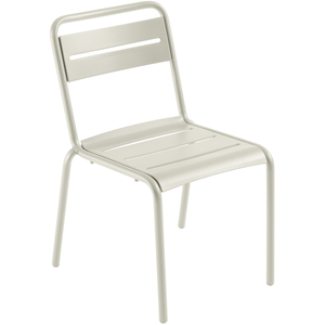 Emu - Chaise empilable Star - Blanc - Tôle galvanisée pas cher