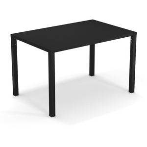 Emu - Table rectangulaire Nova - Noir - Acier verni - Designer Aldo Ci...