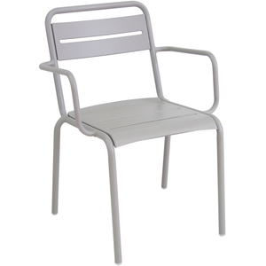 Emu - Fauteuil empilable Star - Gris - Acier verni pas cher