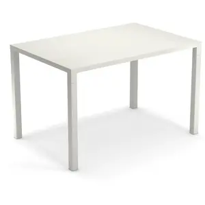 Emu - Table rectangulaire Nova - Blanc - Acier verni - Designer Aldo C...