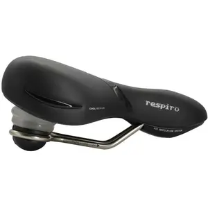 Comparateur de prix : Selle Respiro Relaxed Unisex pour Citybike et Trekking, Noire 256x227 mm