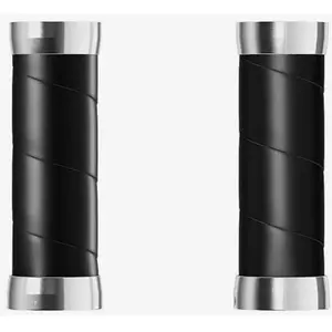 Poignées en cuir Brooks England Slender 100 mm -100 mm noir clairVendu parbikeinn