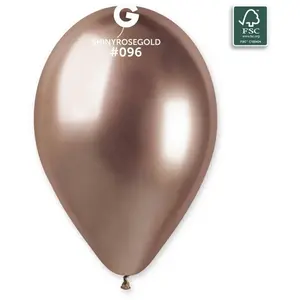 Comparateur de prix : RueDeLaFete 5 Ballons Shiny 33 cm - Rosegold