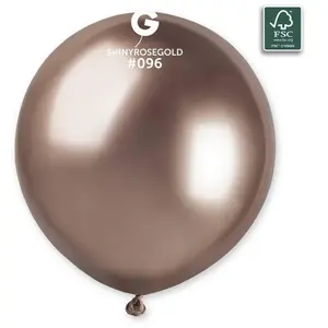 RueDeLaFete 3 Ballons Shiny 48 cm - Rosegold pas cher
