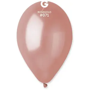 Comparateur de prix : RueDeLaFete 10 Ballons Métallisé - 30 Cm - Rose Gold