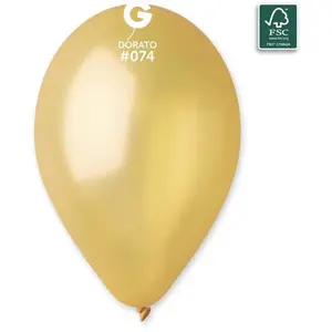 Comparateur de prix : RueDeLaFete 10 Ballons Métallisé - 30 Cm - Doré