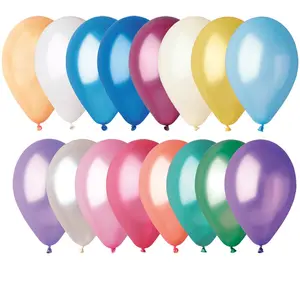 Aptafetes Sachet De 50 Ballons Multicolores Nacres - Multicolores