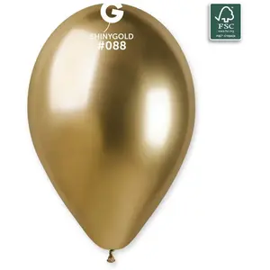 RueDeLaFete 50 Ballons Shiny - 33 Cm - Doré pas cher