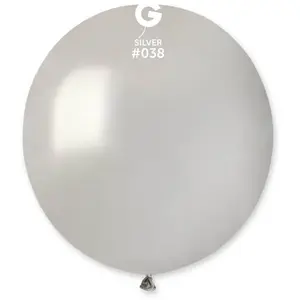 RueDeLaFete 10 Ballons Métallisés - 48 Cm - Argent pas cher