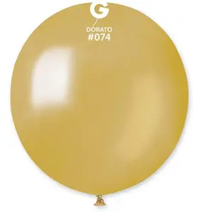 RueDeLaFete 10 Ballons Métallisés - 48 Cm - Doré pas cher