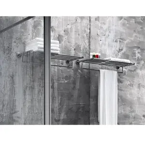 Inda - Porte-serviettes Gealuna en acier chromé L.65 cm pas cher
