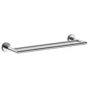 Inda - Gealuna Porte-serviettes Double En Acier Chromé L.50 Cm pas cher