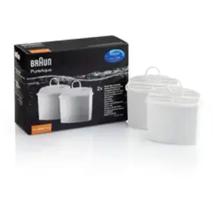 Comparateur de prix : Pack de 2 cartouches filtrantes pour cafetière Braun BRSC006 Blanc