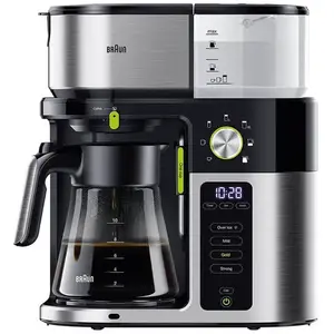 Comparateur de prix : Braun MultiServe KF 9050 BK - Cafetière - 10 tasses - inox/noir