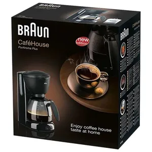Comparateur de prix : Braun Braun CaféHouse KF 560/1 PurAroma Plus - Cafetière - 10 tasses - noir