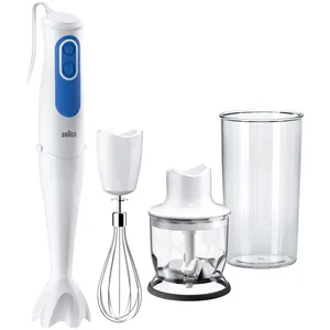 Comparateur de prix : Mixeur Plongeant Avec Hachoir Omelette - Mq3025wh - Blanc Et Bleu Braun