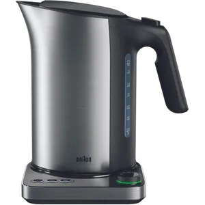 Braun Bouilloire Household Wk 5115 Bk 1.7L 3000W Plastique Acier Inoxydable Noir pas cher