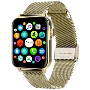 Smarty Montres Montre connecté Femme SW035G03 Bracelet Acier Doré pas cher