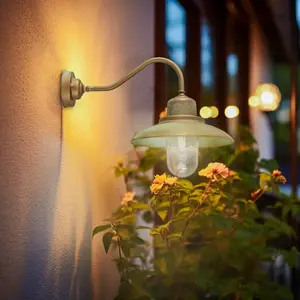 Moretti Luce Applique d’extérieur Patio, laiton-cuivré vieilliVendu parluminaire