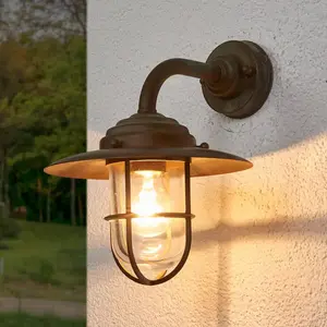Moretti Luce Applique d'extérieur Antique et verre transparentVendu parluminaire