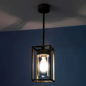 Moretti Luce Suspension Cubic³ 3368 laiton ancien/transparentVendu parluminaire