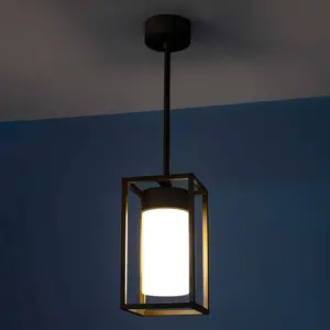 Moretti Luce Suspension Cubic³ 3368 laiton ancien/opaleVendu parluminaire