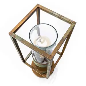 Moretti Luce Potelet Cubic³ 3369 laiton ancien/transparentVendu parluminaire