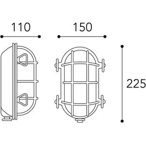Moretti Luce Applique Tortuga 200.21, ovale, nickel/opaleVendu parluminaire