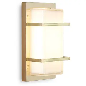 Moretti Luce Applique d'extérieur Ice Cubic 3415 laiton naturelVendu parluminaire