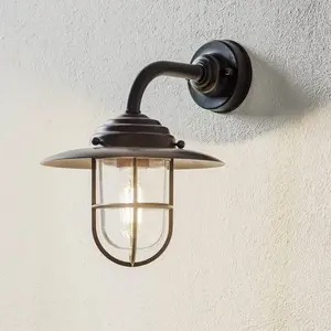 Moretti Luce Applique extérieur Chalet laiton bruni transparentVendu parluminaire