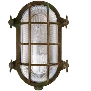 Moretti Luce Applique Tortuga ovale 22,5cm laiton ancien/transVendu parluminaire