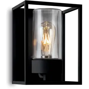 Moretti Luce Applique d'extérieur Cubic³ 3366 noir/transparentVendu parluminaire
