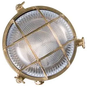 Moretti Luce Applique extérieur Tortuga, laiton, verreVendu parluminaire