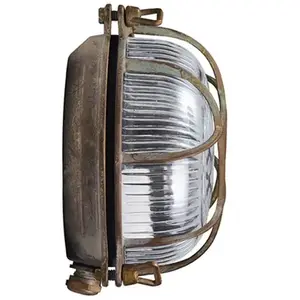 Moretti Luce Applique extérieur Tortuga, laiton antique, verreVendu parluminaire