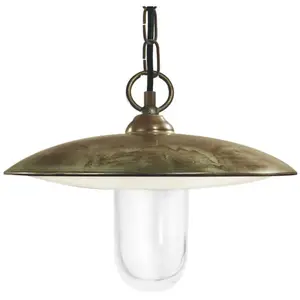 Moretti Luce Suspension Golfo laiton antique / clairVendu parluminaire