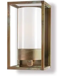 Moretti Luce Applique d'ext. Cubic³ 3365 laiton ancien/opaleVendu parluminaire