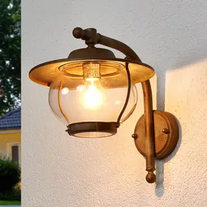 Moretti Luce Applique d'extérieur Adessora, laiton antiqueVendu parluminaire
