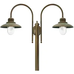 Moretti Luce Lampadaire d'extérieur Casale 270cm à 2 lampes