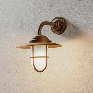 Moretti Luce Applique d'extérieur Antique avec grille, verre matVendu parluminaire